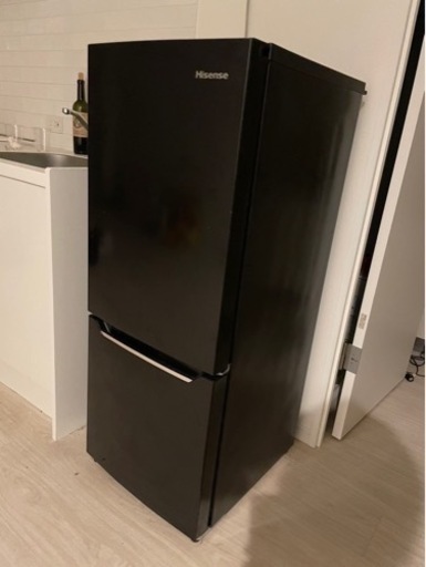 急募！　美品150L黒【冷凍冷蔵庫】HR-D15CB ハイセンス 2020年