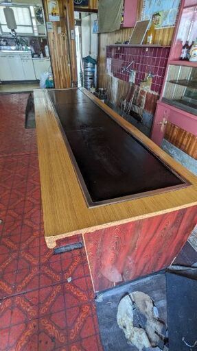 【鉄板付きカウンターテーブル】飲食店セット 立ち退きの為、格安で。