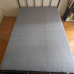 黒いベッドフレームとベッドベース(すのこ）美品 IKEA SAG...