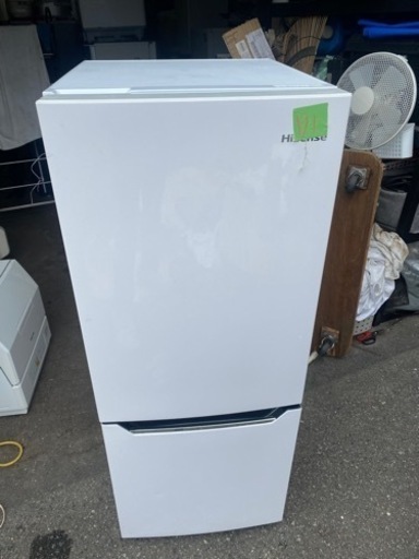 NO 191 福岡市内配送設置無料✨　2019年 ハイセンス 冷蔵庫 幅48cm 150L パールホワイト HR-D15C 2ドア 右開き 自動霜取り コンパクト