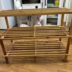 木製ラック少し難あり
