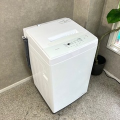 ☑︎ご成約済み🤝　IRIS OHYAMA 一人暮らし洗濯機5kg✨ 2022年製⭕️の画像
