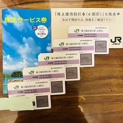 JR株主優待券(東日本)　5枚　24年6月末期限