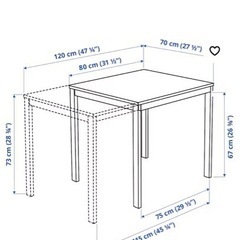 7/16〜お引き取りできます。IKEA ダイニングテーブルセット　美品の画像