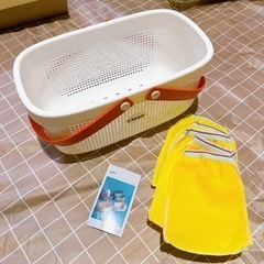 新品⭐️水切りバスケット　収納 バス ランドリー 多機能　スパバ...