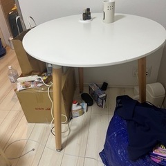 丸テーブル　ホワイト