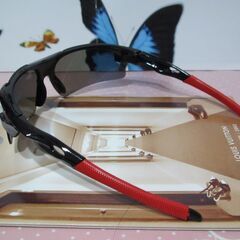 【スポーツサングラス】新品未使用　防風ハーフフレーム　アウトドア...