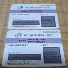 2枚　JR東日本　株主優待割引券