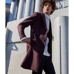 リドム　チェスターコート　ダークチェリー　サイズSの画像