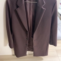 リドム　チェスターコート　ダークチェリー　サイズS