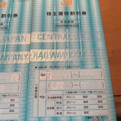 JR東海　株主優待券　２枚　の画像