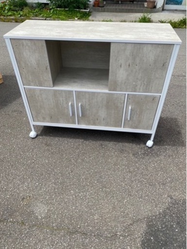 アース万代店　サイドボード収納家具 テレビ台　キッチン戸棚　用途色々