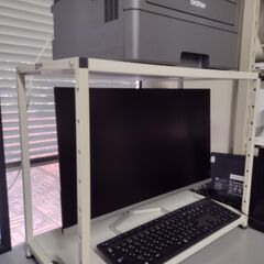 ☆【中古品】多目的利用可能でコンパクトで頑丈なスチール製「机上ラック」をお売りします。⇒再値下げしました！の画像