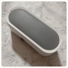 ご購入者様決定꒰未使用꒱お水で簡単 小型超音波洗浄機  簡単操作 白灰色 メガネ宝石クリーナーの画像