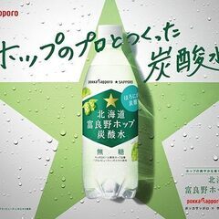 ★値下げ！11月30日まで★ポッカサッポロ 北海道富良野ホップ炭酸水 500ml × 24本の画像