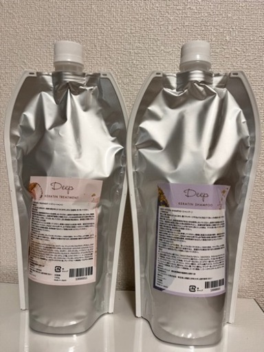 ディープケラチンシャンプー　トリートメント　詰め替え　レフィル