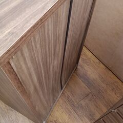 ★ジモティ割あり★  チェスト 木目調 H90×D39×W60 クリーニング済み MT1549の画像