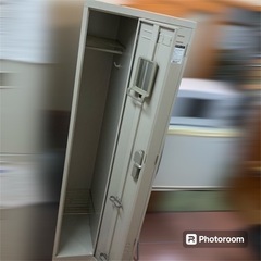 ②コクヨ ファニチャー ロッカー 2人用 鍵付き グレー オフィスロッカー 組み立て不用 約180cm KOKUYO の画像