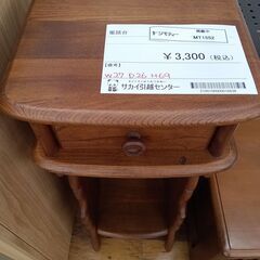 ★ジモティ割あり★  電話台 木目調 H69×D26×W27 ク...
