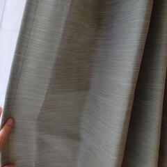 家具 カーテン、緑の画像
