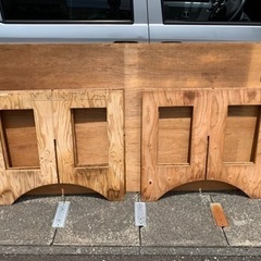 作業台(ペケ台＋ベニヤ板)の画像