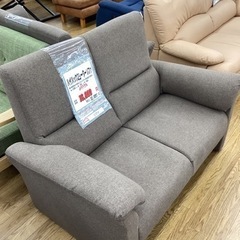 KF-19【新入荷 リサイクル品】ハイバック2シーターソファ ブラウン