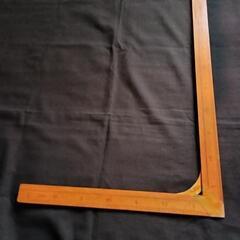ビンテージ. 古道具.BUDO木製角尺の画像