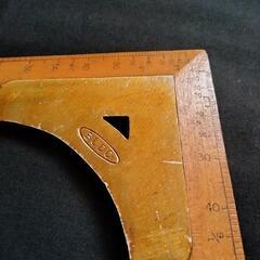 ビンテージ. 古道具.BUDO木製角尺の画像