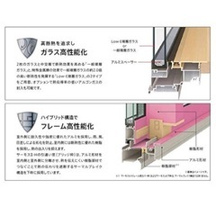 白い窓　LIXIL 引き違い窓　複合ガラスの画像