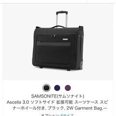 未使用ガーメントバッグ　スーツケース　サムソナイト(Samson...