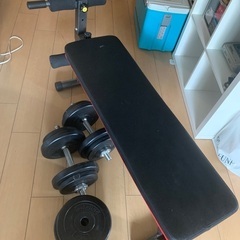 ベンチ、ダンベル13kgセット