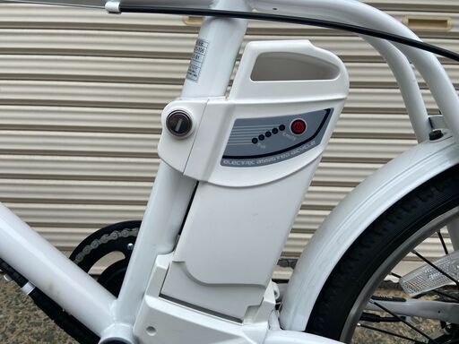 【中古・美品】電動アシスト自転車 シマノ外装6段 20インチ ホワイト