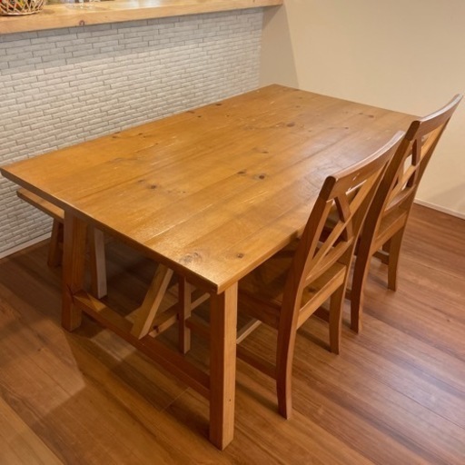 パイン材　
家具 ダイニングセット
