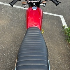 スズキ　GN125H カスタム　赤　低走行　旧車スタイル　吸い込みの画像