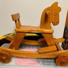 木馬　おもちゃ　美品の画像