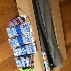 網戸、網替えゴム、ローラー、ストッパーセット
