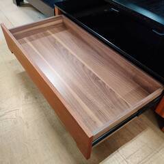 【愛品倶楽部柏店】 ARMONIA/アルモニア 正方形センターテーブル 引出し付 ウォルナット突板の画像