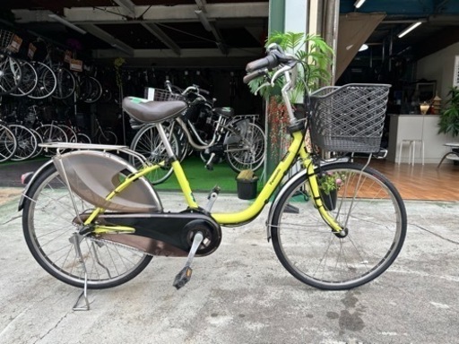 No.63パナソニック Panasonic BE-ELD436G4 [電動アシスト自転車 ビビ・DX24 24型 内装3段変速14年モデル整備済み中古現状