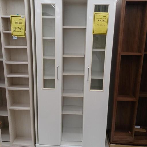 ★ジモティー割あり★　ｽﾗｲﾄﾞ　式書庫　ﾅﾌｺ　WH　 高さ(H)181× 幅(W)86× 奥行(D)45 (cm)　【joh1565】