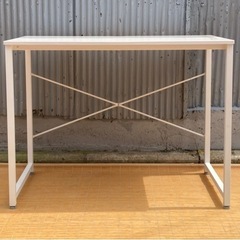 ニトリ　デスク　"ザッキー95"ホワイトの画像