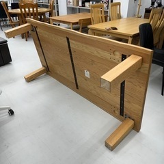 【超美品‼️】two-one style 180cm幅ローテーブル センターテーブル 座卓 リビング 一枚板風 ライトブラウン♪の画像