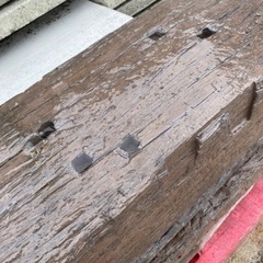 訳あり　木目調コンクリートブロック　ウッドデッキ　アプローチ　外構　ガーデニングの画像