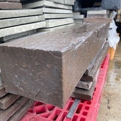 訳あり　木目調コンクリートブロック　ウッドデッキ　アプローチ　外構　ガーデニングの画像