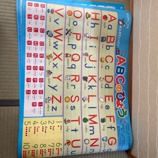 KUMONお風呂ポスター　アルファベット・漢字