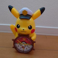 未使用品　ピカチュウ　置き時計