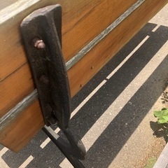 ヴィンテージ★木製パークベンチの画像