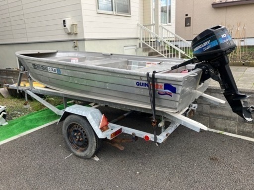 ※一時停止※　アルミボート、船外機、トレーラーセット