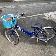 子ども　自転車 18インチ　ギア付き　パンク品