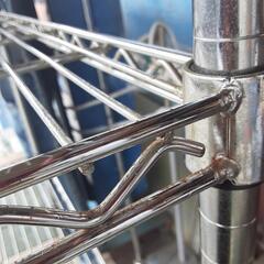 キャスター付き 4段 メタルラック の画像