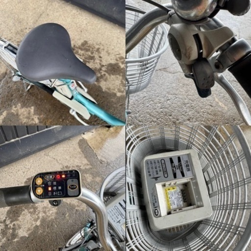 535(S)□岐阜発　△BRIDGESTONE Assista/電動アシスト自転車/20インチ/3段変速/充電器付き/バッテリー4.0Ah/走行確認/現状品　R6.5/28□